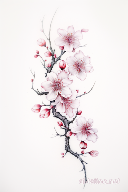  AI Cherry Blossom Tattoo Ideas 2